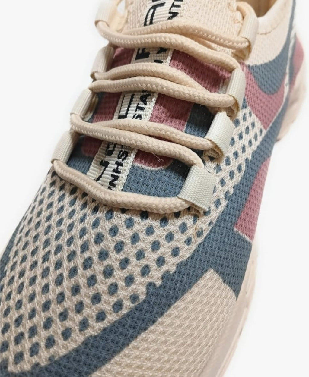 Tenis deportivos transpirables con diseño geométrico y ajuste cómodo