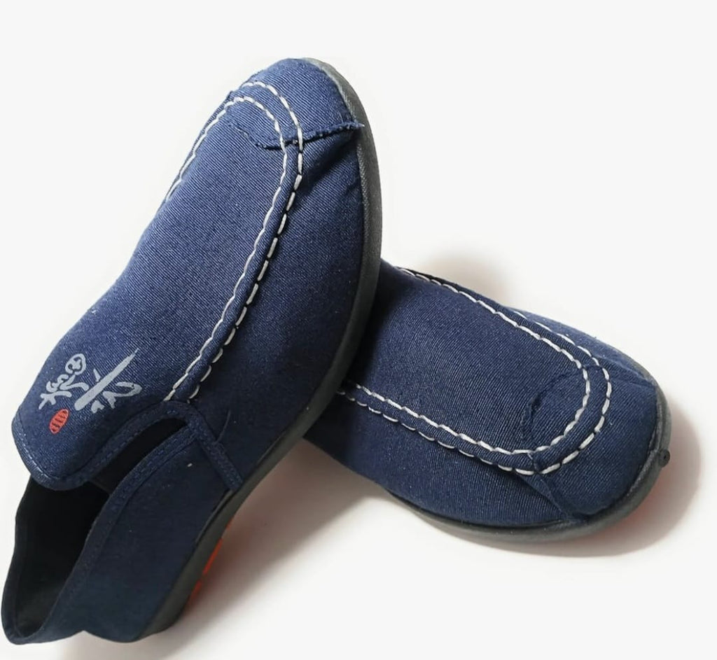 Zapatillas de Lona Casuales sin Cordones con Detalles Tradicionales