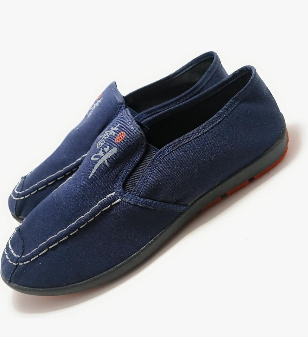 Zapatillas de Lona Casuales sin Cordones con Detalles Tradicionales