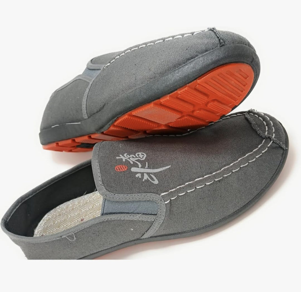 Zapatillas de Lona Casuales sin Cordones con Detalles Tradicionales
