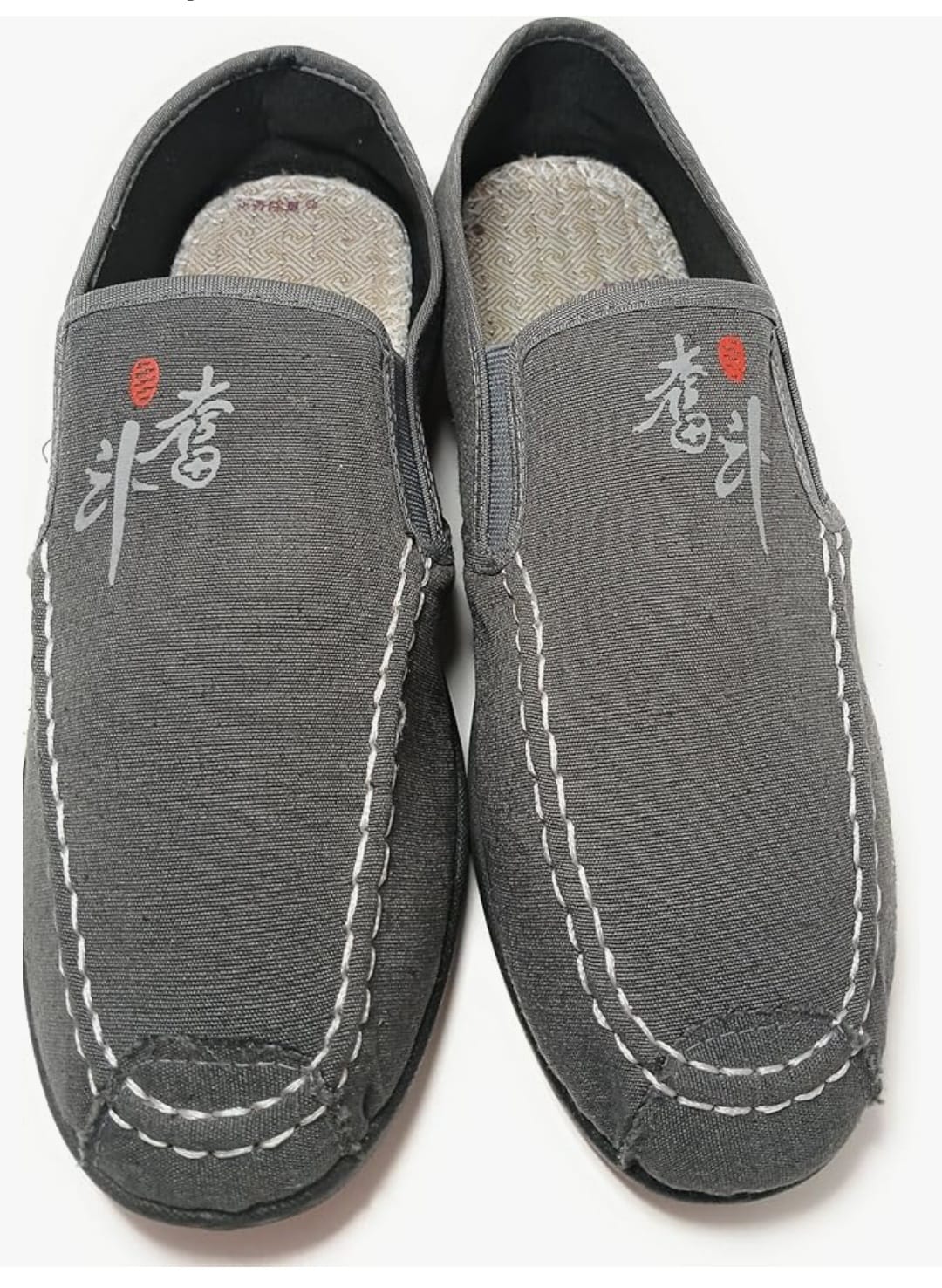 Zapatillas de Lona Casuales sin Cordones con Detalles Tradicionales